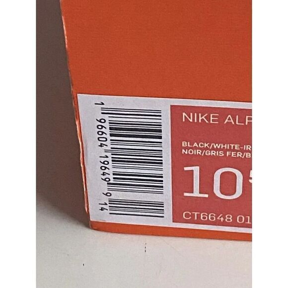 Men's  Sz 10.5 Nike Alpha Menace Elite 3 Black Football Cleats CT6648-010 NEW - Picture 3 of 13